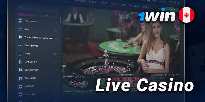 Live casino section on Pinco - what live dealer games are on the site